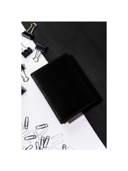 ROVICKY ČERNÁ PÁNSKÁ KOŽENÁ PENĚŽENKA S RFID L256