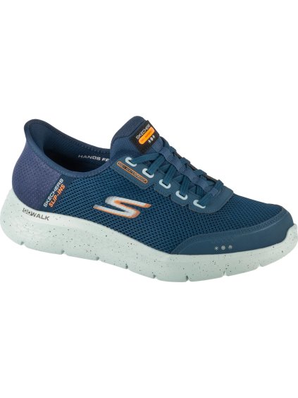 TMAVĚ MODRÉ PÁNSKÉ TENISKY SKECHERS SLIP-INS: GO WALK FLEX - WATERPROOF