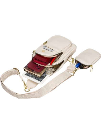 ROVICKY SMETANOVÁ CROSSBODY TAŠKA S ODNÍMATELNOU PENĚŽENKOU