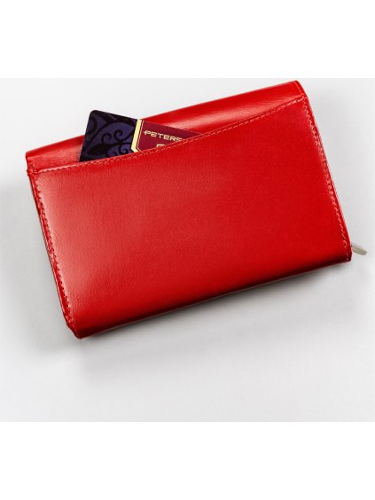 PETERSON STYLOVÁ ČERVENÁ DÁMSKÁ PENĚŽENKA S RFID Y781 (Velikost ONE SIZE)