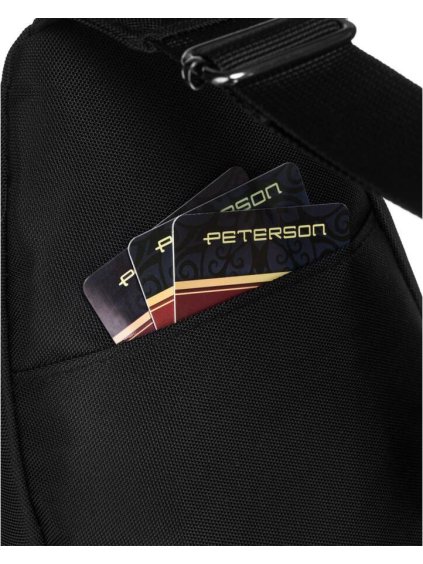 PETERSON SPORTOVNÍ ČERNÁ PÁNSKÁ TAŠKA PŘES RAMENO (Velikost ONE SIZE)