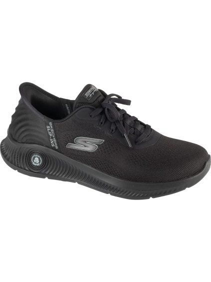 ČERNÉ PÁNSKÉ TENISKY SKECHERS SLIP-INS: GO WALK ANYWHERE - WORLDWIDE