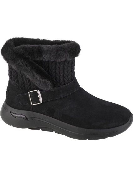 ČERNÉ DÁMSKÉ BOTY SKECHERS GO WALK ARCH FIT - TRUE EMBRACE