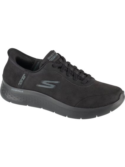 ČERNÉ PÁNSKÉ TENISKY SKECHERS SLIP-INS: GO WALK FLEX - SMOOT