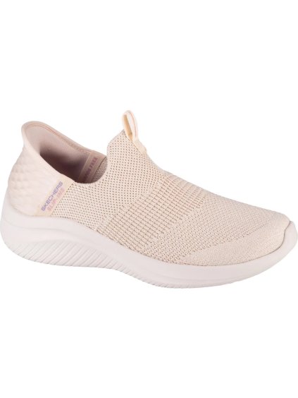 BÉŽOVÉ DÁMSKÉ TENISKY SKECHERS SLIP-INS ULTRA FLEX 3.0 SMOOTH STEP