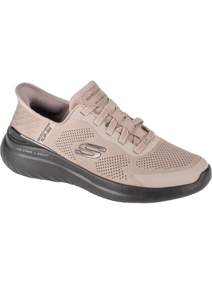 BÉŽOVÉ SPORTOVNÍ TENISKY SKECHERS SLIP-INS: BOUNDER 2.0 - EMERGED