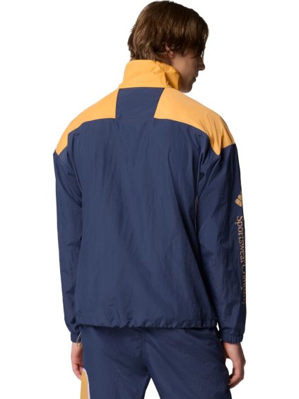 MODRO-ORANŽOVÁ PÁNSKÁ LEHKÁ SPORTOVNÍ BUNDA COLUMBIA RIPTIDE II RETRO WINDBREAKER ANORAK