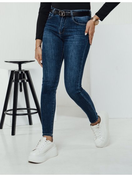 TMAVĚ MODRÉ SKINNY DŽÍNY DIVETTI (Velikost 28)