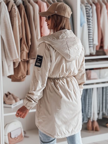 BÉŽOVÁ DÁMSKÁ PŘECHODOVÁ PARKA GLAMOON (Velikost S)