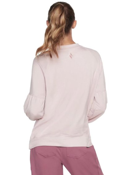 SVĚTLE RŮŽOVÁ MIKINA BEZ KAPUCE SKECHERS SKECHLUXE RESTFUL CREW