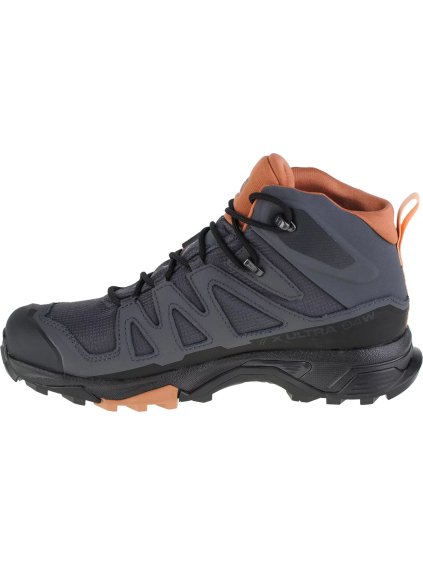 TMAVĚ ŠEDÉ  OUTDOOROVÉ BOTY SALOMON X ULTRA 4 MID GTX W