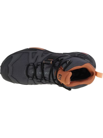 TMAVĚ ŠEDÉ  OUTDOOROVÉ BOTY SALOMON X ULTRA 4 MID GTX W