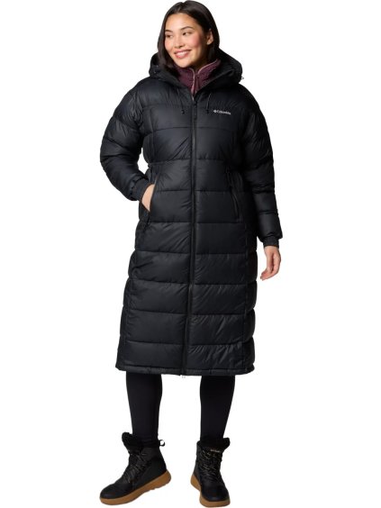 ČERNÁ DÁMSKÁ DLOUHÁ PROŠÍVANÁ BUNDA COLUMBIA PIKE LAKE II LONG JACKET