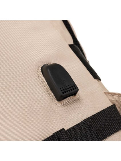 PETERSON BÉŽOVÝ PROSTORNÝ CESTOVNÍ BATOH S USB PORTEM
