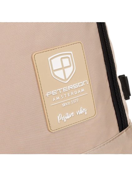 PETERSON BÉŽOVÝ PROSTORNÝ CESTOVNÍ BATOH S USB PORTEM