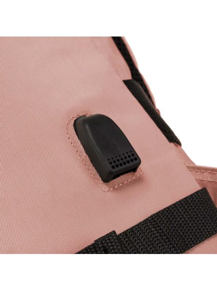 PETERSON RŮŽOVÝ PROSTORNÝ CESTOVNÍ BATOH S USB PORTEM