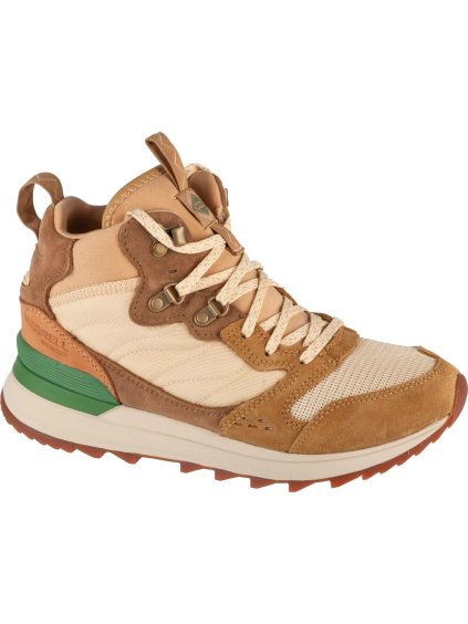 BÉŽOVO-HNĚDÉ DÁMSKÉ KOTNÍKOVÉ TENISKY MERRELL APLINE 83 SNEAKER RECRAFT MID WP
