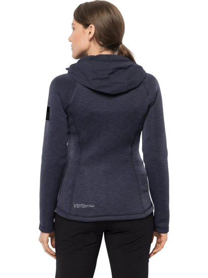 TMAVĚ MODRÁ DÁMSKÁ SPORTOVNÍ BUNDA JACK WOLFSKIN TASMAN JKT W