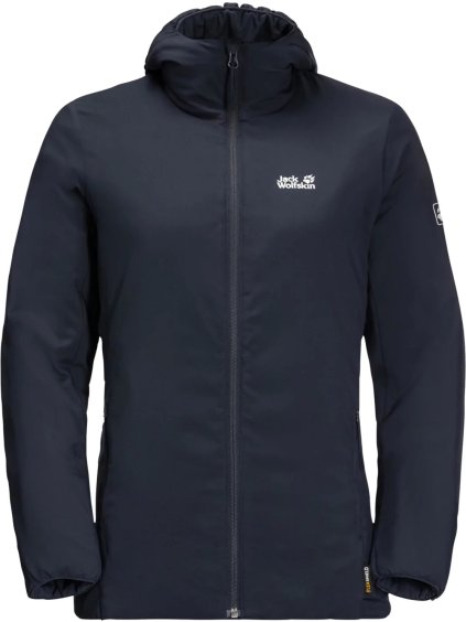 TMAVĚ MODRÁ DÁMSKÁ SPORTOVNÍ BUNDA JACK WOLFSKIN JWP ATMOS JKT W (Velikost L)