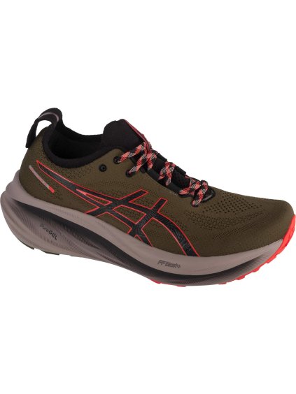 TMAVĚ ZELENÉ PÁNSKÉ BĚŽECKÉ TENISKY ASICS GEL-NIMBUS 26 TR (Velikost 41,5)