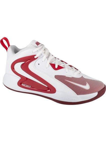 BÍLO-ČERVENÉ VOLEJBALOVÉ TENISKY NIKE HYPERSET 2 (Velikost 37,5)