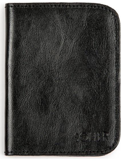 (VEL. ONE SIZE) SOLIER ČERNÉ KOŽENÉ POUZDRO NA PAS (Velikost ONE SIZE)