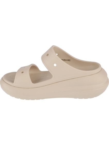 BÉŽOVÉ NAZOUVÁKY NA PLATFORMĚ CROCS CLASSIC CRUSH SANDAL