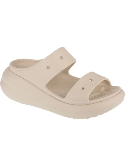 BÉŽOVÉ NAZOUVÁKY NA PLATFORMĚ CROCS CLASSIC CRUSH SANDAL (Velikost 37)