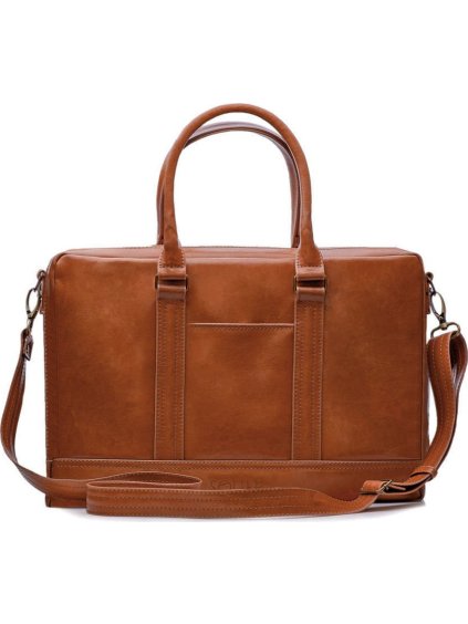 HNĚDÁ PÁNSKÁ KOŽENÁ TAŠKA SL02 VINTAGE BROWN