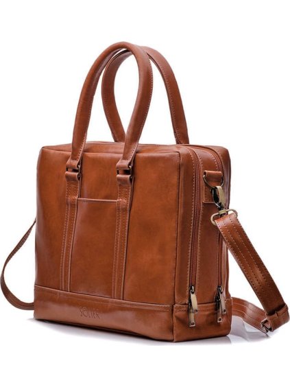 HNĚDÁ PÁNSKÁ KOŽENÁ TAŠKA SL02 VINTAGE BROWN