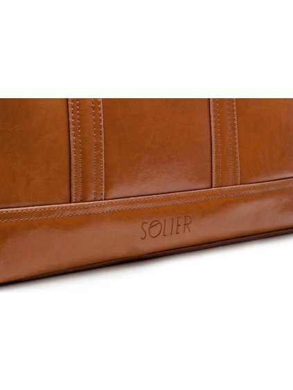 HNĚDÁ PÁNSKÁ KOŽENÁ TAŠKA SL02 VINTAGE BROWN