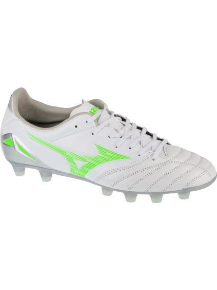 BÍLÉ PÁNSKÉ KOŽENÉ KOPAČKY MIZUNO MORELIA NEO IV PRO FG