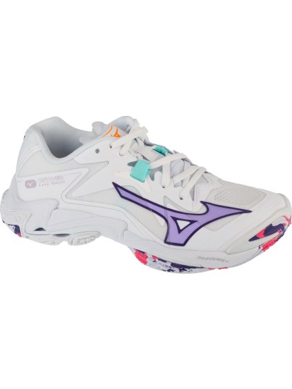 BÍLO-BAREVNÉ DÁMSKÉ VOLEJBALOVÉ TENISKY MIZUNO WAVE LIGHTNING Z8 (Velikost 37)