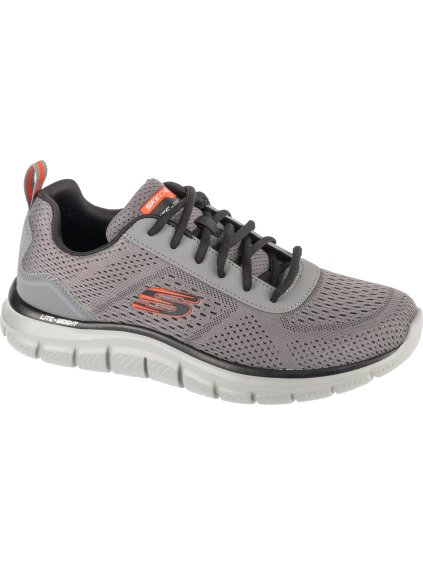 ŠEDÉ PÁNSKÉ BĚŽECKÉ TENISKY SKECHERS TRACK - LESHUR