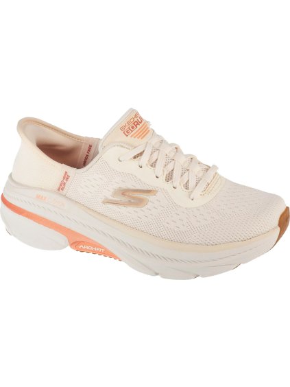 BÉŽOVÉ DÁMSKÉ TRAILOVÉ TENISKY SKECHERS SLIP-INS: MAX CUSHIONING ARCH FIT 2.0 - ANTILLES (Velikost 36)