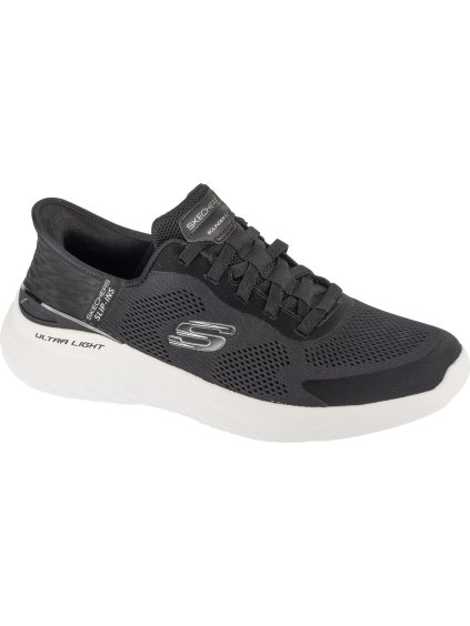 ČERNÉ PÁNSKÉ SPORTOVNÍ TENISKY SKECHERS SLIP-INS: BOUNDER 2.0 - EMERGED