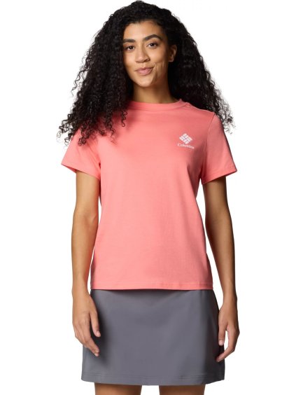 RŮŽOVÉ DÁMSKÉ TRIČKO COLUMBIA ROLLING BEND GRAPHIC SS TEE
