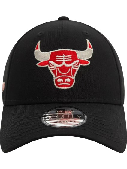 ČERNÁ PÁNSKÁ KŠILTOVKA NEW ERA 9FORTY CHICAGO BULLS METALLIC NBA CAP (Velikost ONE SIZE)