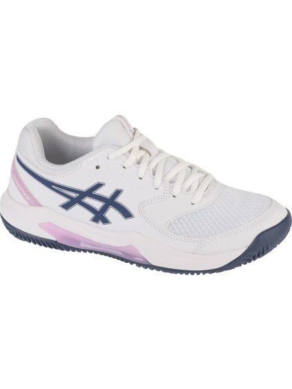 BÍLÉ DÁMSKÉ TENISOVÉ BOTY ASICS GEL-DEDICATE 8 CLAY (Velikost 36)