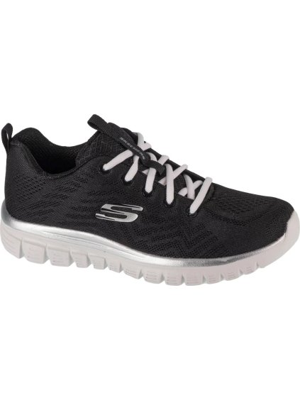 ČERNÉ DÁMSKÉ TENISKY SKECHERS GRACEFUL - GET CONNECTED (Velikost 36)