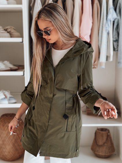 KHAKI DÁMSKÁ PŘECHODOVÁ PARKA MODOVIA