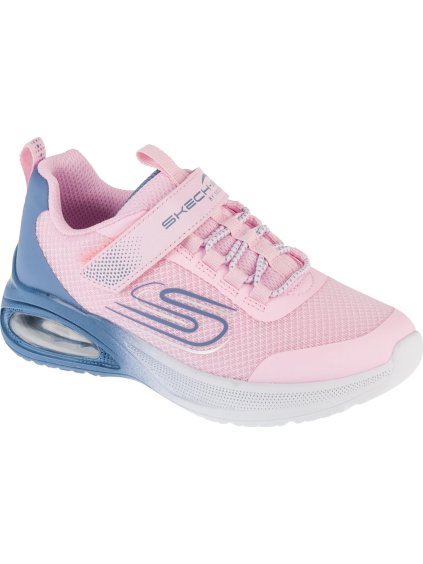 RŮŽOVO-FIALOVÉ DĚTSKÉ TENISKY SKECHERS MICROSPEC MAX ADVANCE - FLY 3