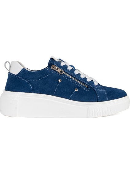 TMAVĚ MODRÉ SNEAKERSY NA HRUBÉ PODRÁŽCE (Velikost 36)