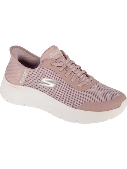 RŮŽOVÉ DÁMSKÉ SPORTOVNÍ TENISKY SKECHERS SLIP-INS: GO WALK FLEX - GRAND ENTRY (Velikost 36)