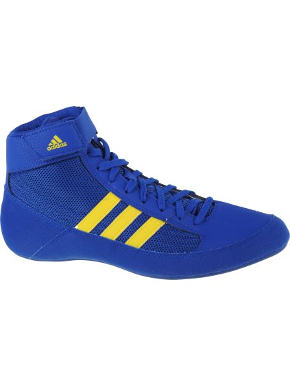 MODRÉ PÁNSKÉ ZÁPASNICKÉ BOTY ADIDAS HVC (Velikost 40 2/3)