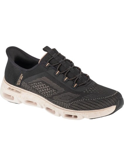 ČERNÉ DÁMSKÉ TENISKY SKECHERS SLIP-INS: GLIDE-STEP GRATIFY - PACE