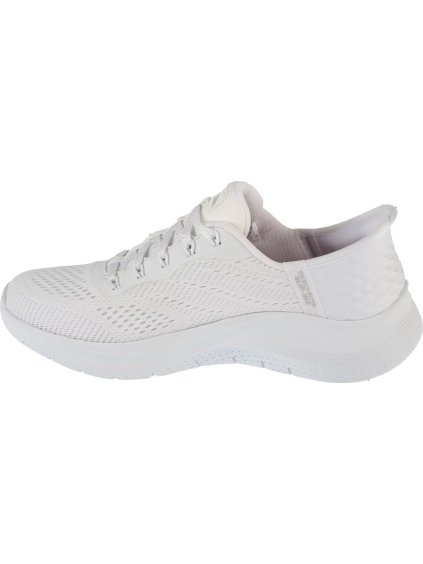 BÍLÉ DÁMSKÉ SPORTOVNÍ TENISKY SKECHERS SLIP-INS: ARCH FIT 2.0 - EASY CHIC (Velikost 36)