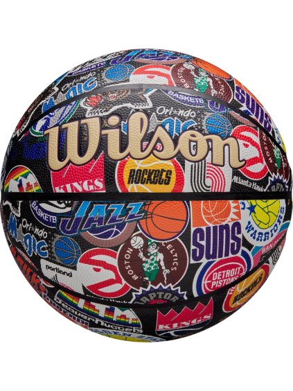 BASKETBALOVÝ MÍČ WILSON NBA ALL TEAM RETRO BALL (Velikost 7)