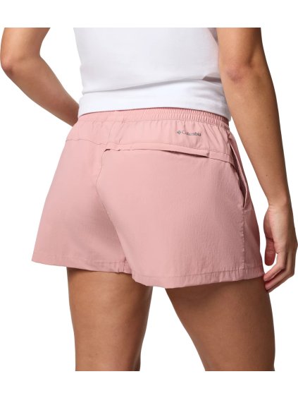 RŮŽOVÉ DÁMSKÉ SPORTOVNÍ KRAŤASY COLUMBIA BOUNDLESS TREK ACTIVE SHORT (Velikost L)