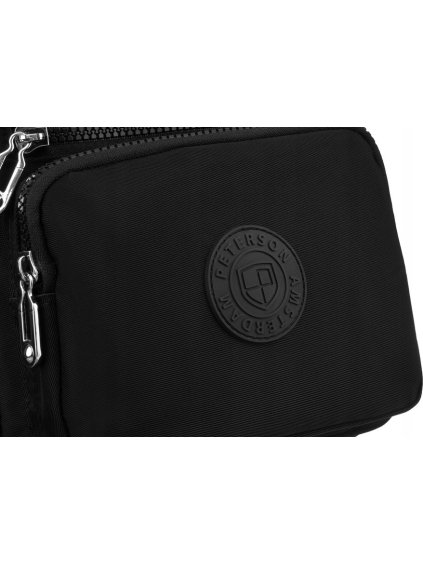 PETERSON ČERNÁ TEXTILNÍ CROSSBODY TAŠKA/BATOH